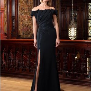 Women’s Black Tie Dress, Alexander by Daymor Event Gown - Black Dress Size 10